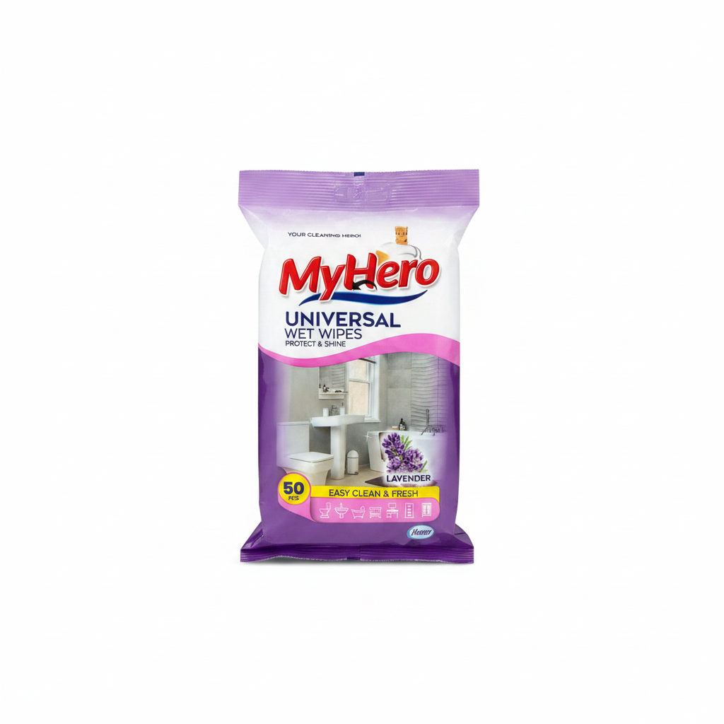 MyHero lingettes nettoyantes universelles Lavande – 50 pièces MyHero lingettes nettoyantes universelles Lavande – 50 pièces