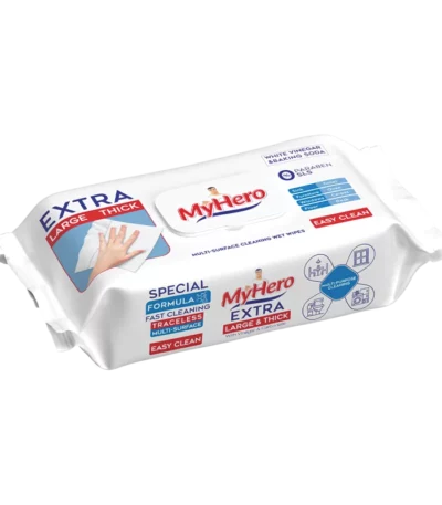 MyHero Extra – lingettes nettoyantes multi-surfaces 80 pièces